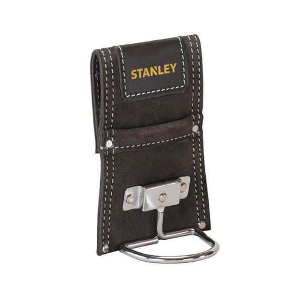 Hammarhållare i äkta läder - STANLEY - DIY-tillbehör - Brun