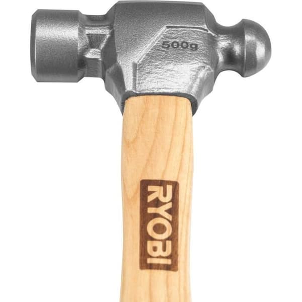 Nithammare - RYOBI - 500g - Härdat stål - Vitt valnötsträ