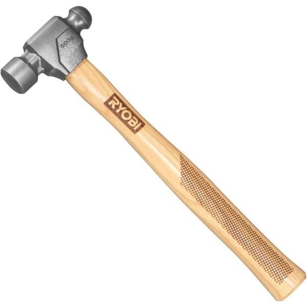Nithammare - RYOBI - 500g - Härdat stål - Vitt valnötsträ
