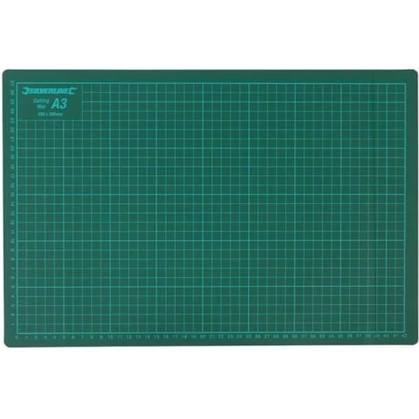 Skärmatta - SILVERLINE - A3 - Självläkande - 30x45 cm - 1 cm galler