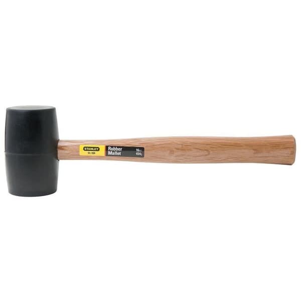STANLEY Mallet med trähandtag, gummihuvud 71mm
