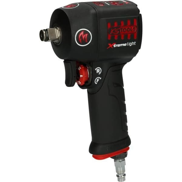 KS Tools Minimonster Xtrem elight 1/2 tryckluftsstötskruvmejsel - 1390 Nm - Svart