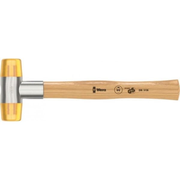 Mallet med Cellidorspetsar - WERA - 100 - Gul - Askträ - 4 x 35 mm