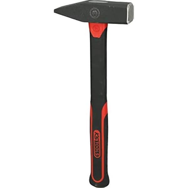 Marteau - KS TOOLS - Modell 600g - Handtag i glasfiber - Smedjefinish - Förstärkta zoner
