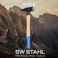 Miniatyrbild 2 av 4: Marteau Sw-stahl - 50920L - hammare dIN1041, hickory, 2000, gram