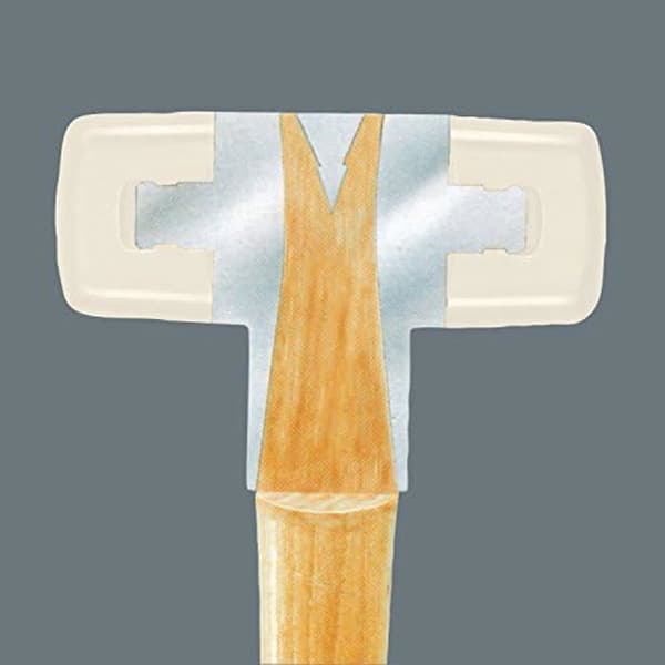 Utbytbara nylonspetsar - WERA - 101 L - 5 x 40 mm - Vit - För klubba 101