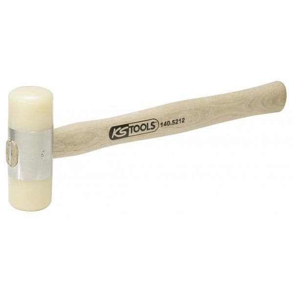 Mallet med nylonspets 200g - huvud Ø28mm - med böjt askhandtag KSTOOLS
