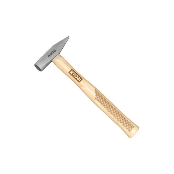 Låsesmedhammer - RYOBI - 500g - Hærdet stål - Ergonomisk håndtag - Brun