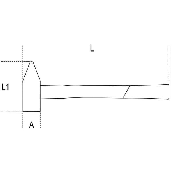 Maillet Beta - 013700620 - 1370T 200-MARTILLO MECÁNICO MANGO FIBRA