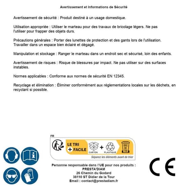 Warrington hammare med glasfiberhandtag - …
