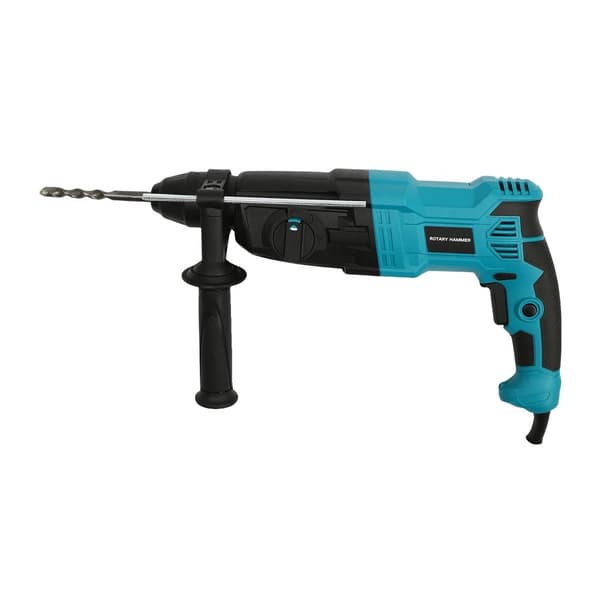 Elektrisk Rotationshammerbor, 800W Ren Kobbermotor, 0-1200 Omdrejninger pr. Minut,Blå