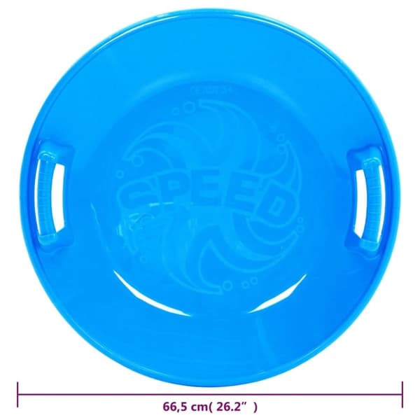 vidaXL Runt tefat blå 66,5 cm PP