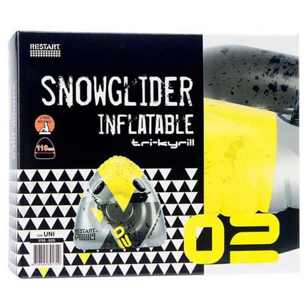 Restart Uppblåsbar Snöglider Tri-kyrill Svart,Grå