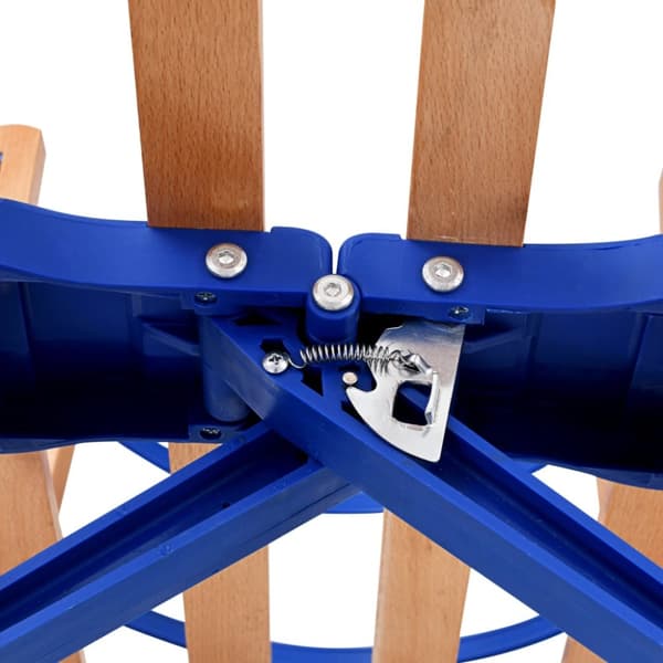 foldbar kælk med ryglæn 119 cm træ
