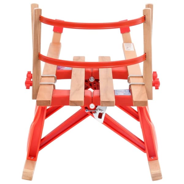 foldbar kælk med ryglæn 119 cm træ