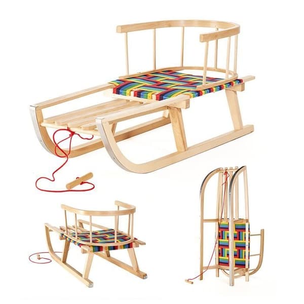 Släde Bokträsläde med avtagbart ryggstöd Greenblue GB136
