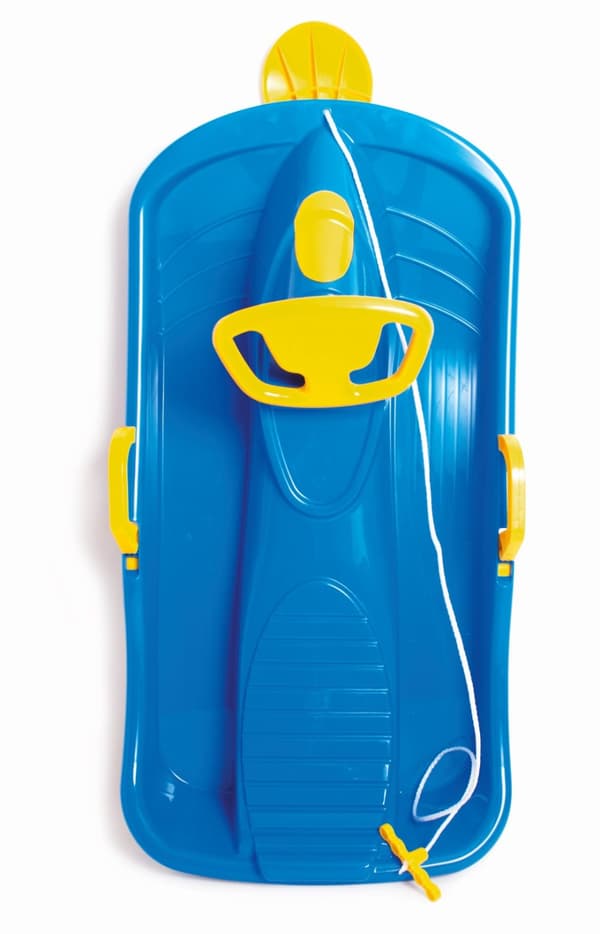 Dantoy Bobsläde / pulka med ratt 94 cm för barn, Blå