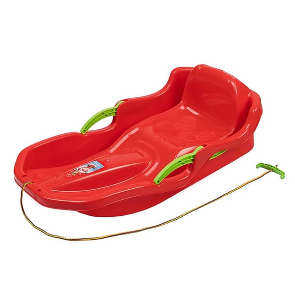 Plastslæde med bremser Speed ​​​​Bob Red