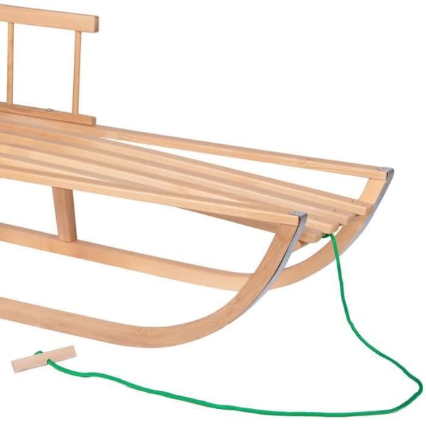 Släde - SPRINGOS® - Bok - 90x32cm - Ryggstöd 17cm - För barn upp till 50 kg