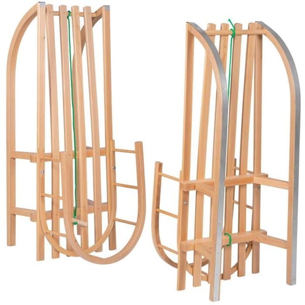 Släde - SPRINGOS® - Bok - 90x32cm - Ryggstöd 17cm - För barn upp till 50 kg