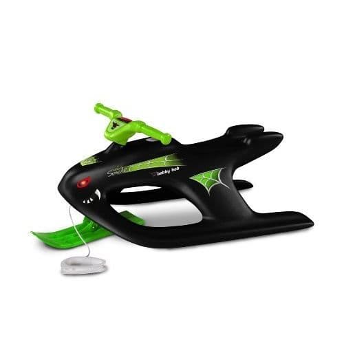Wild Spider Sled Bob - STOR - Svart/Grön - 93x50x38 cm - Plast