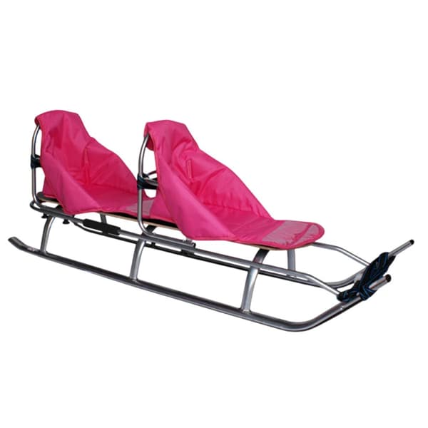 Kälke med ryggstödsduo Skyline twin tandem för barn solid light PL