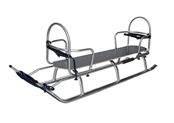 Sleds duo twin tandem stor för barn med ryggstöd solida lätta bälten PL
