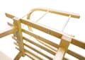 Miniatyrbillede 6 af 10: Sleds duo twin tandem stor trækælk til børn solide polerede bælter