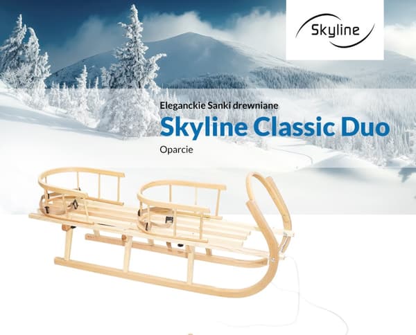 Sleds duo twin tandem stor trækælk til børn solide polerede bælter