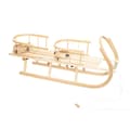 Miniatyrbillede 1 af 10: Sleds duo twin tandem stor trækælk til børn solide polerede bælter