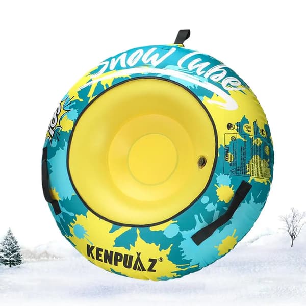 Inflatable Snösläde, Lämplig för Barn och Vuxna, Hållbart Oxfordmaterial,A