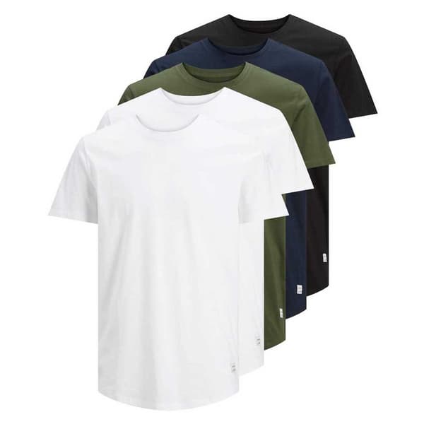 Jack & Jones T-shirt Noa Crew 5 Enheter Flerfärgad XL Man
