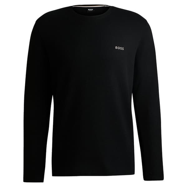 Boss Waffle 10269584 Pitkähihainen Pyjama-t-paita Musta L Mies