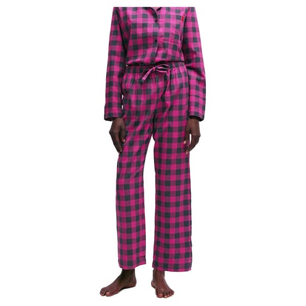 Hugo Flanella Pyjamasbukser Rosa M Kvinde