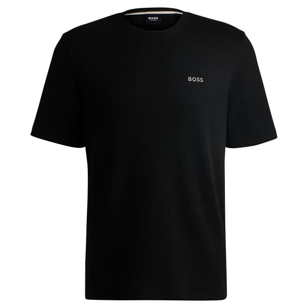 Boss Waffle 10269584 Kortsærmet Pyjamas-t-shirt Sort S Mand