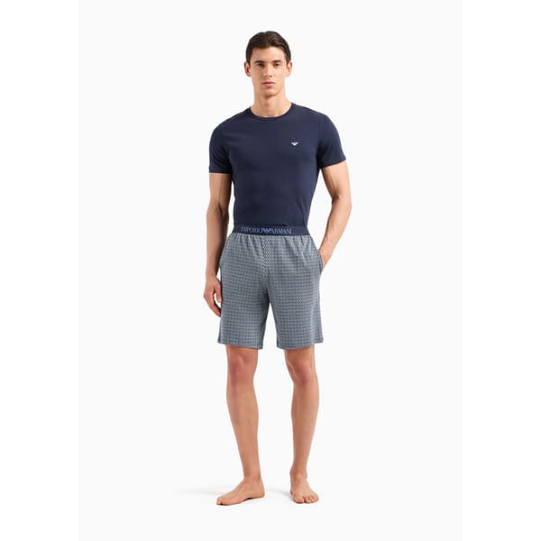 Emporio Armani 111360-4f567 Lyhythihainen Pyjama Sininen,Harmaa XL Mies