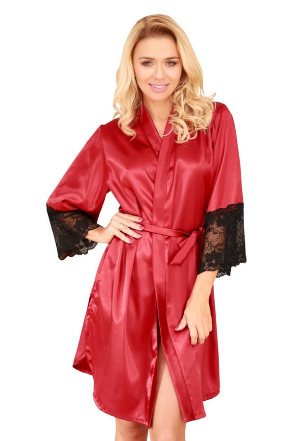 Marbella morgonrock - claret - M