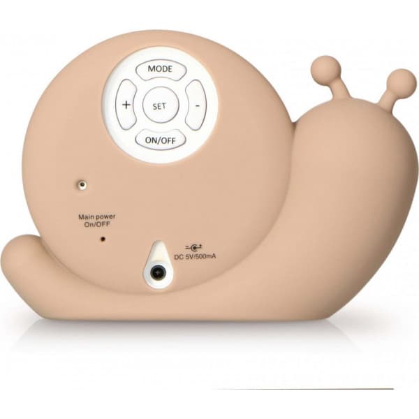 Alecto Baby Simon Snigel - väckarklocka som lär ut rytm, taupe