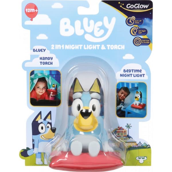 Bluey GoGlow Buddy 2-i-1 nattlampa och ficklampa