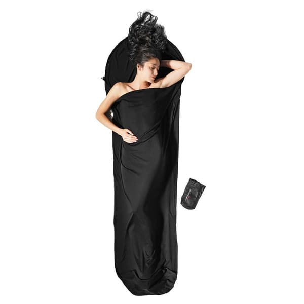 Cocoon Liner Merino Wool Mummy Sort 220 x 80-60 cm