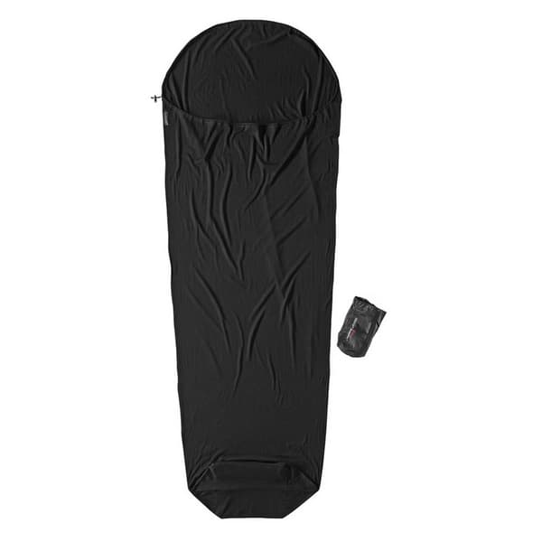 Cocoon Liner Merino Wool Mummy Sort 220 x 80-60 cm