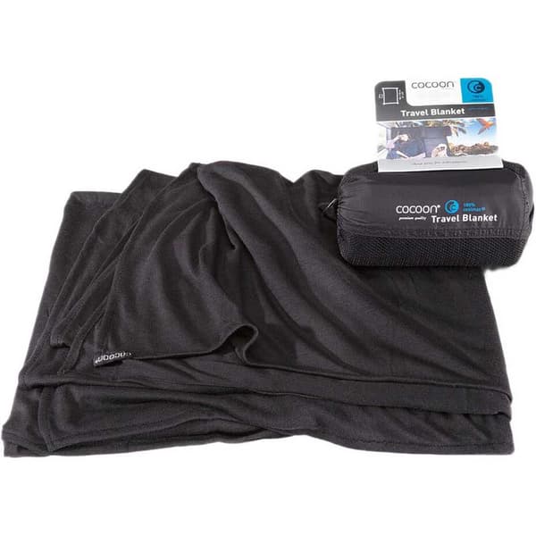 Cocoon Filt Coolmax Travel Svart 180 x 140 cm