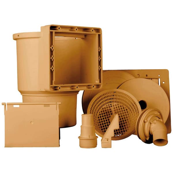 Gre Skimmer+reservedele Brun