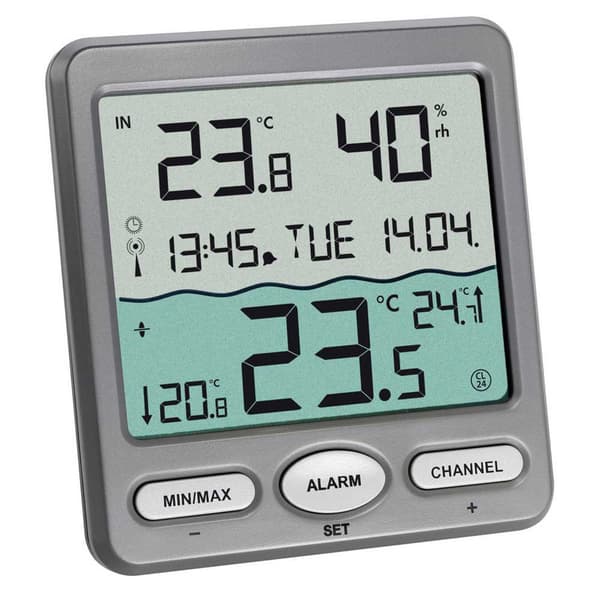 Tfa Dostmann Pool Termometer 30.3056.10 Venice Silver