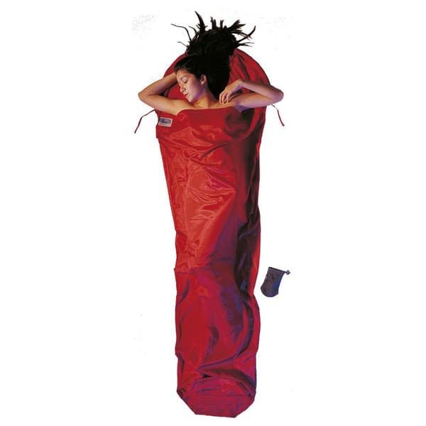 Cocoon Silke Egyptisk Bomuld Senge Sheet Mummy Liner Rød 241 x 90-56 cm