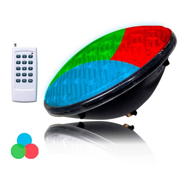 Edm Led Pære Par56 Ip68 Rgb 9w 500 Lumen Transparent