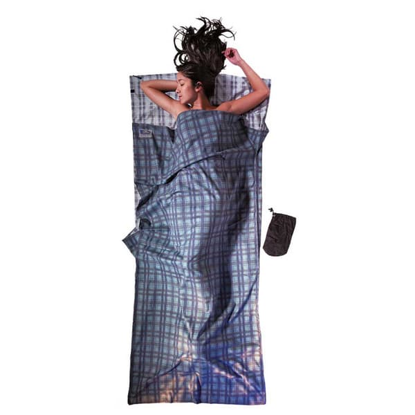 Cocoon Bomuld Ark Flanell Travel Blå 220 x 90 cm
