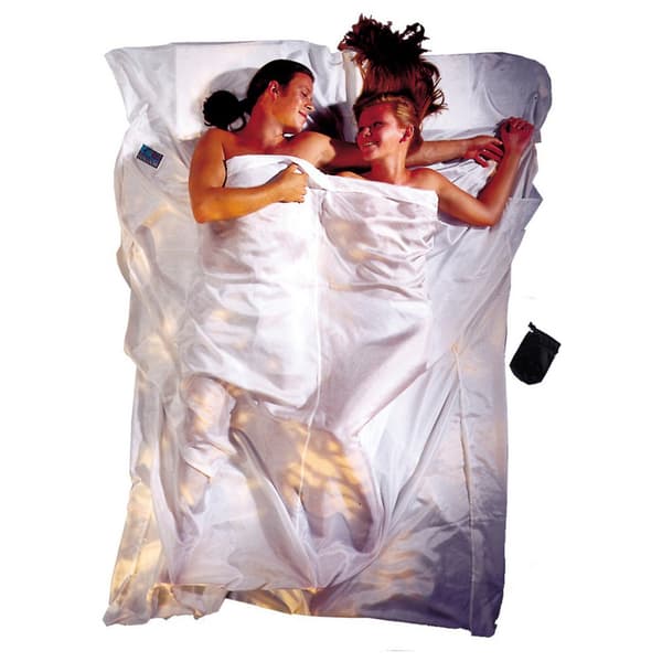 Cocoon Sänglakan Silk Travel Doublesize Vit 220 x 176 cm