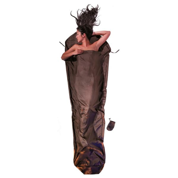 Cocoon Liner Silk Mummy Brun 241 x 90-56 cm