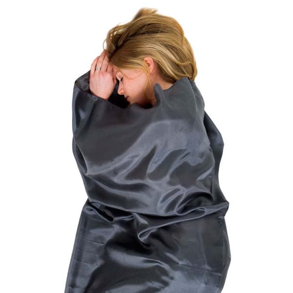 Lifeventure Silke Liner Mummy Grå 185 x 85 x 56 cm